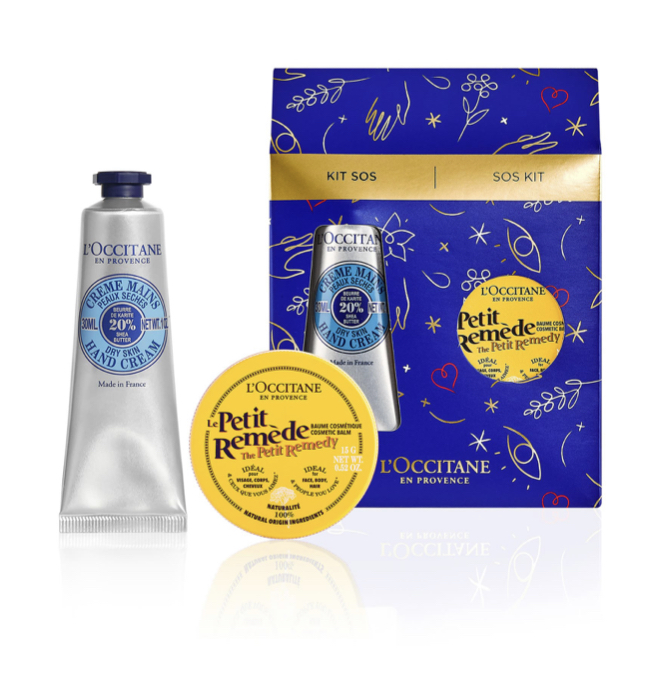 Dirty Santa Party by popular Nashville lifestyle blog, Hello Happiness: image of a L'Occitan Shea Rescue Set. 