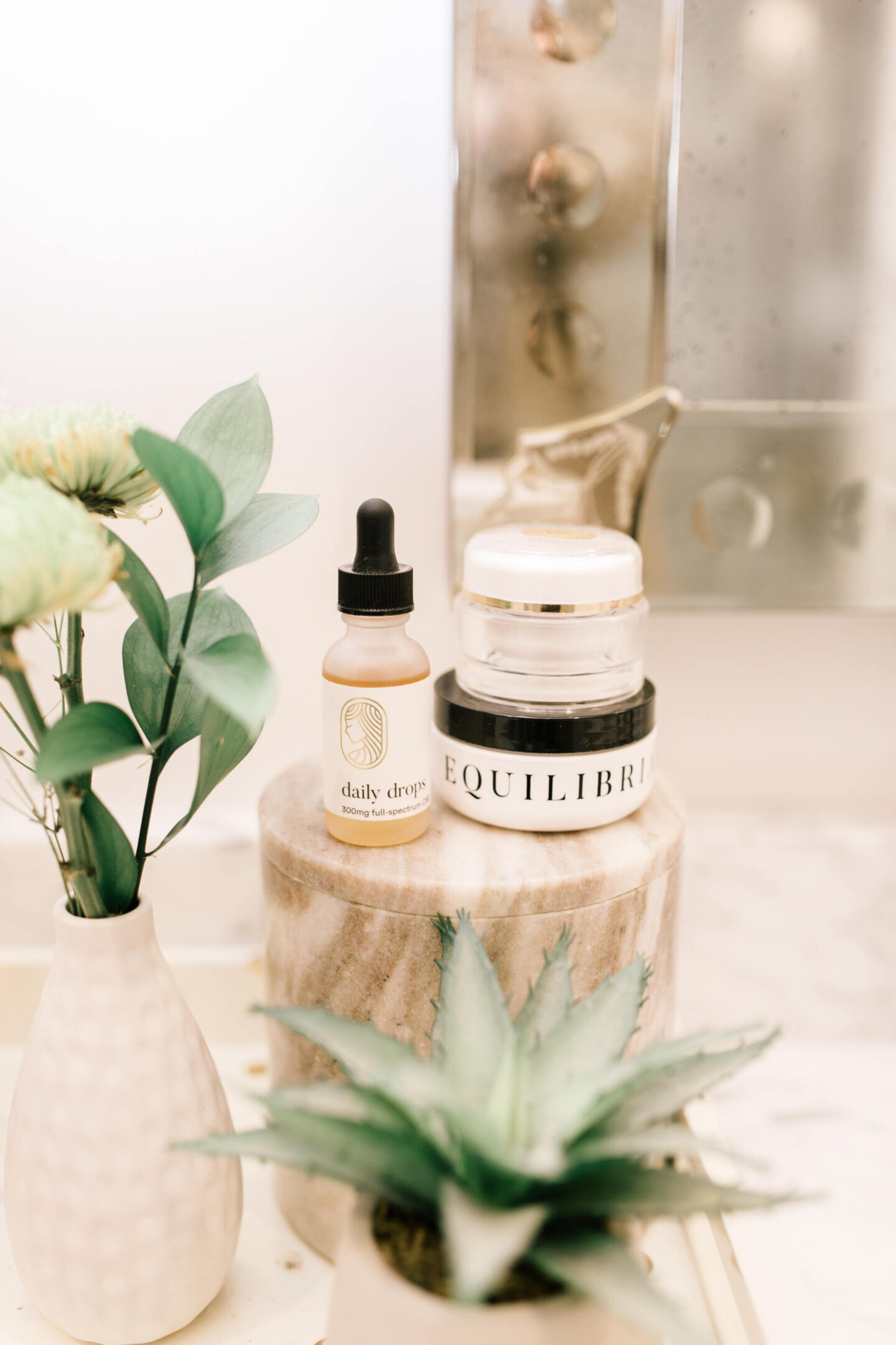 Anxiety and CBD by popular Nashville lifestyle blog, Hello Happiness: image of Equilibria CBD products. 