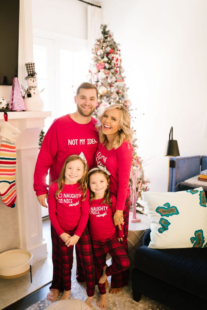 Holiday Gift Guide: Matching Family Holiday Pajamas featured by top US fashion blog, Hello! Happiness.