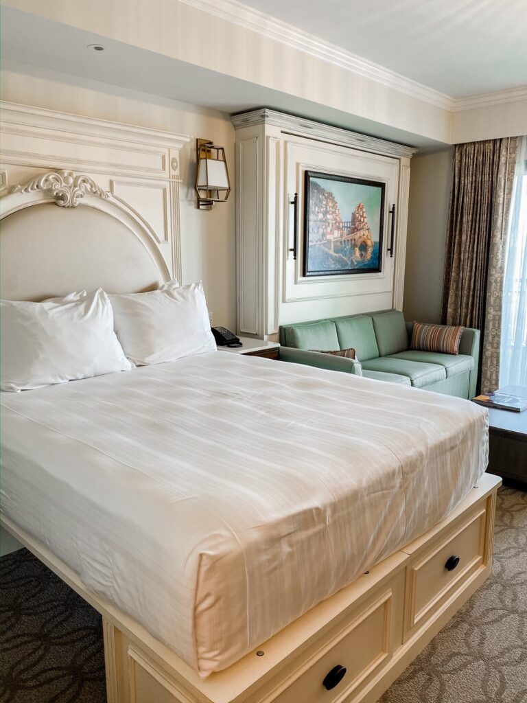Disney Creators Celebration by popular Nashville lifestyle blog, Hello Happiness: image of a hotel room at the Riviera Resort.