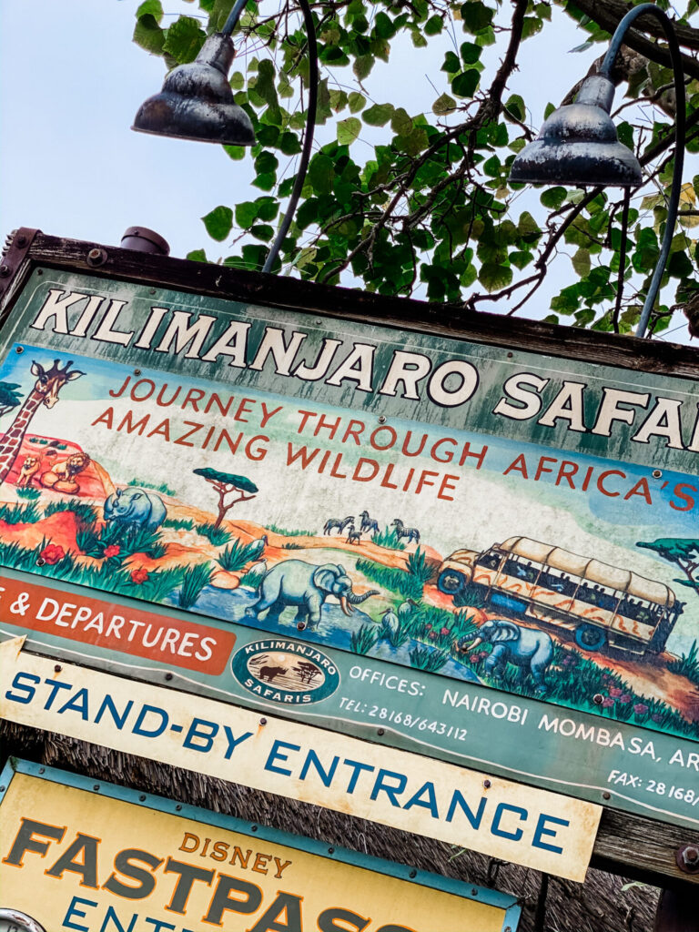 Disney Creators Celebration by poplar Nashville travel blog, Hello Happiness: image of Walt Disney World Kilimanjaro Safari sign. 