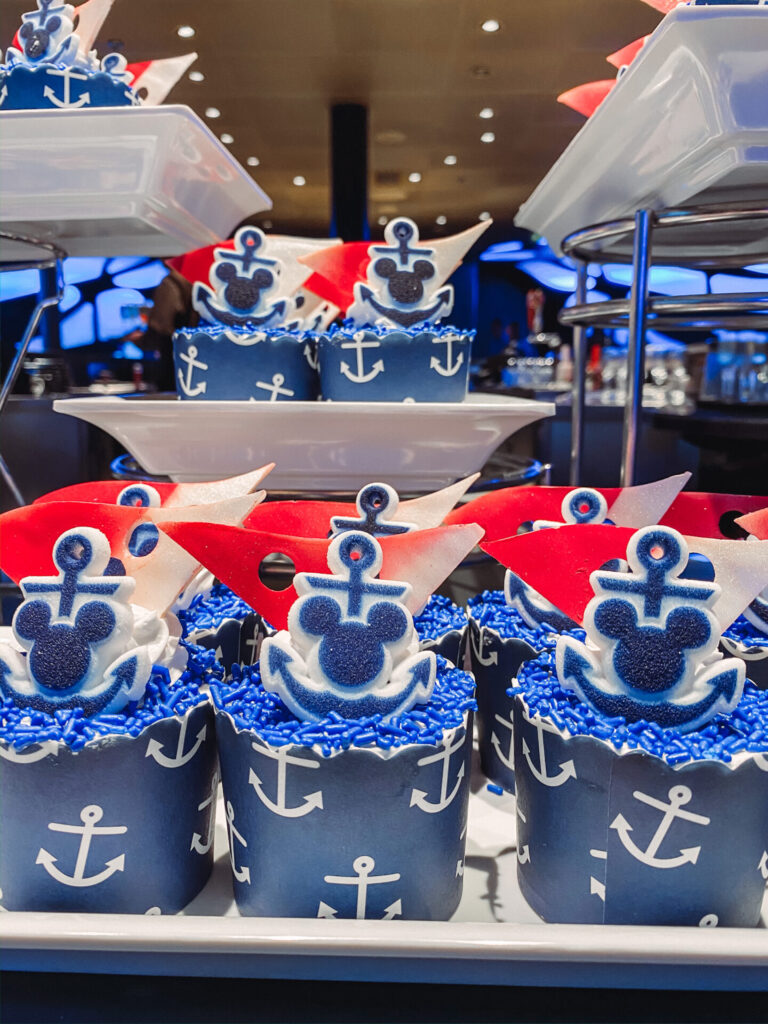 Disney Creators Celebration by popular Nashville lifestyle blog, Hello Happiness: image of Disney Cruise Ship cupcakes. 
