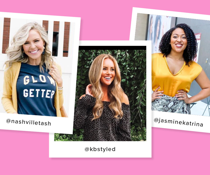 The Friday Five...by popular Nashville life and style blog, Hello Happiness: collage image of three influencers. 