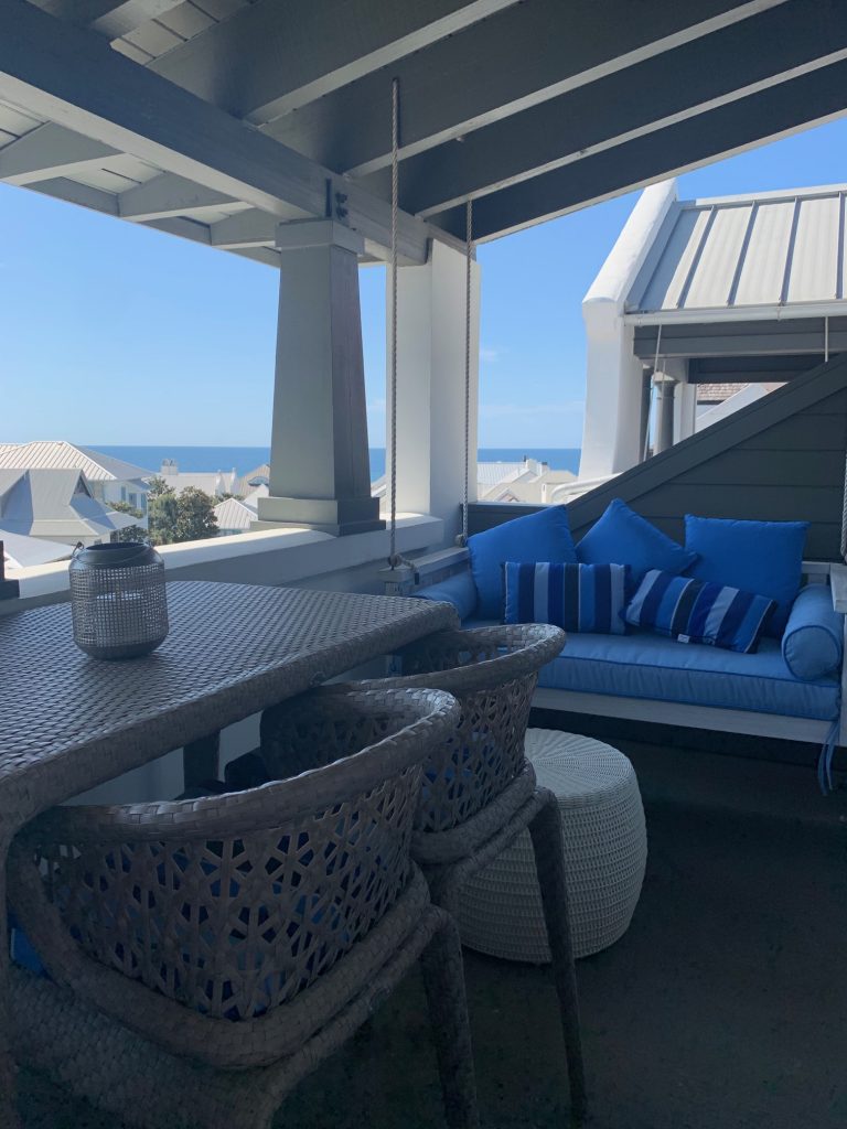 Finding Our Dream Home Away From Home... Rosemary Beach Realty by popular Nashville travel blog, Hello Happiness: image of a patio.