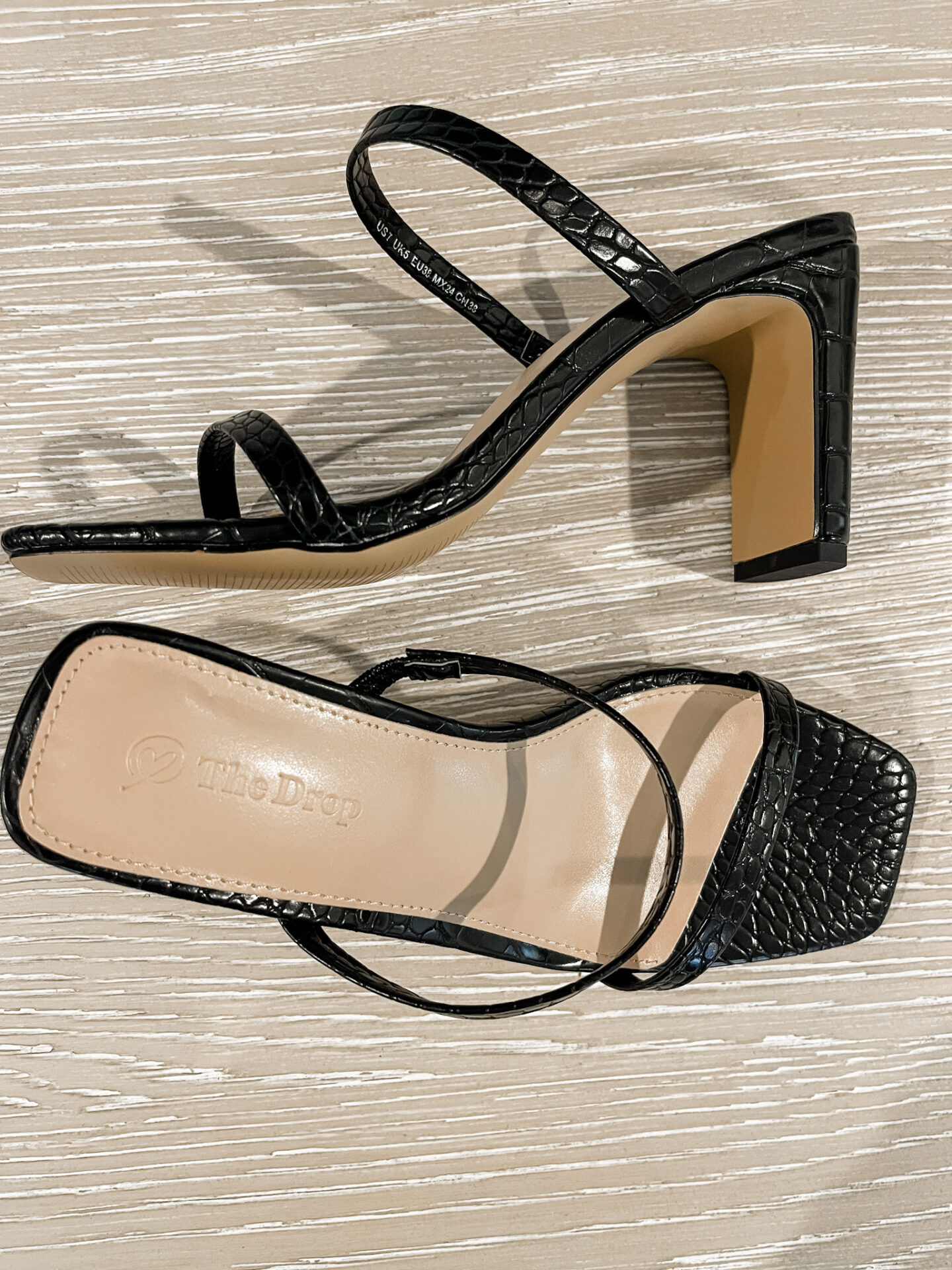 Amazon Favorites by popular Nashville fashion blog, Hello Happiness: image of The Drop black heel sandals. 