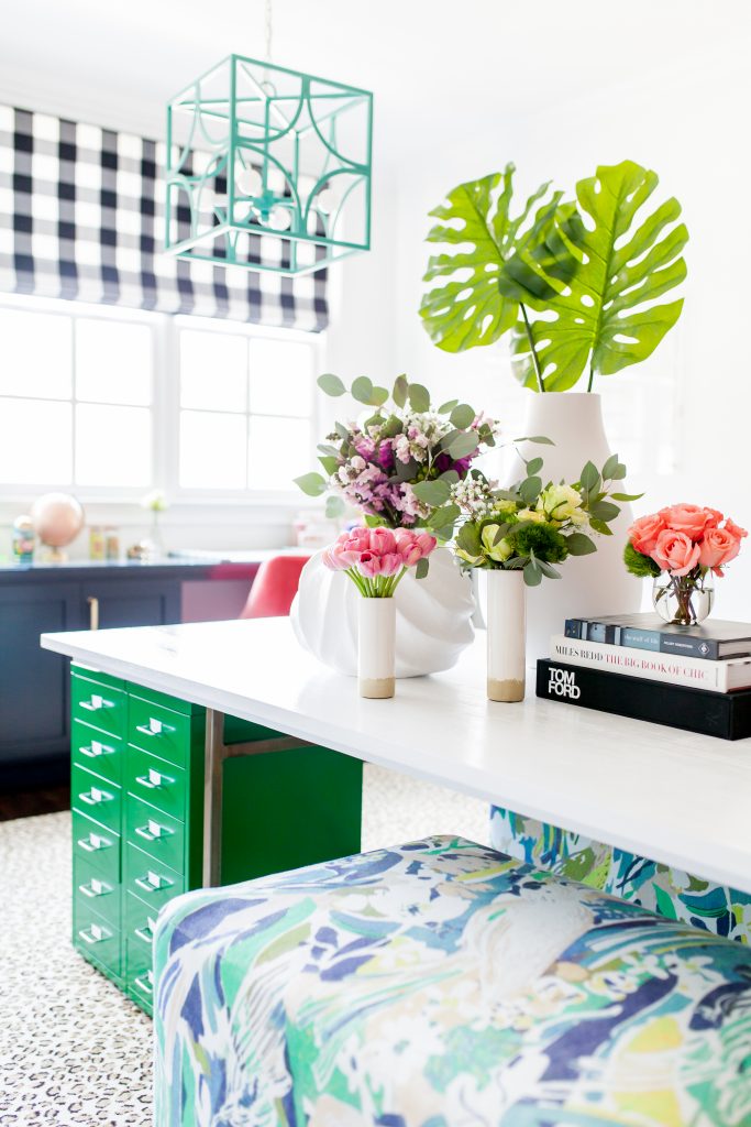 Colorful Home Office featured by top US lifestyle blog Hello! Happiness