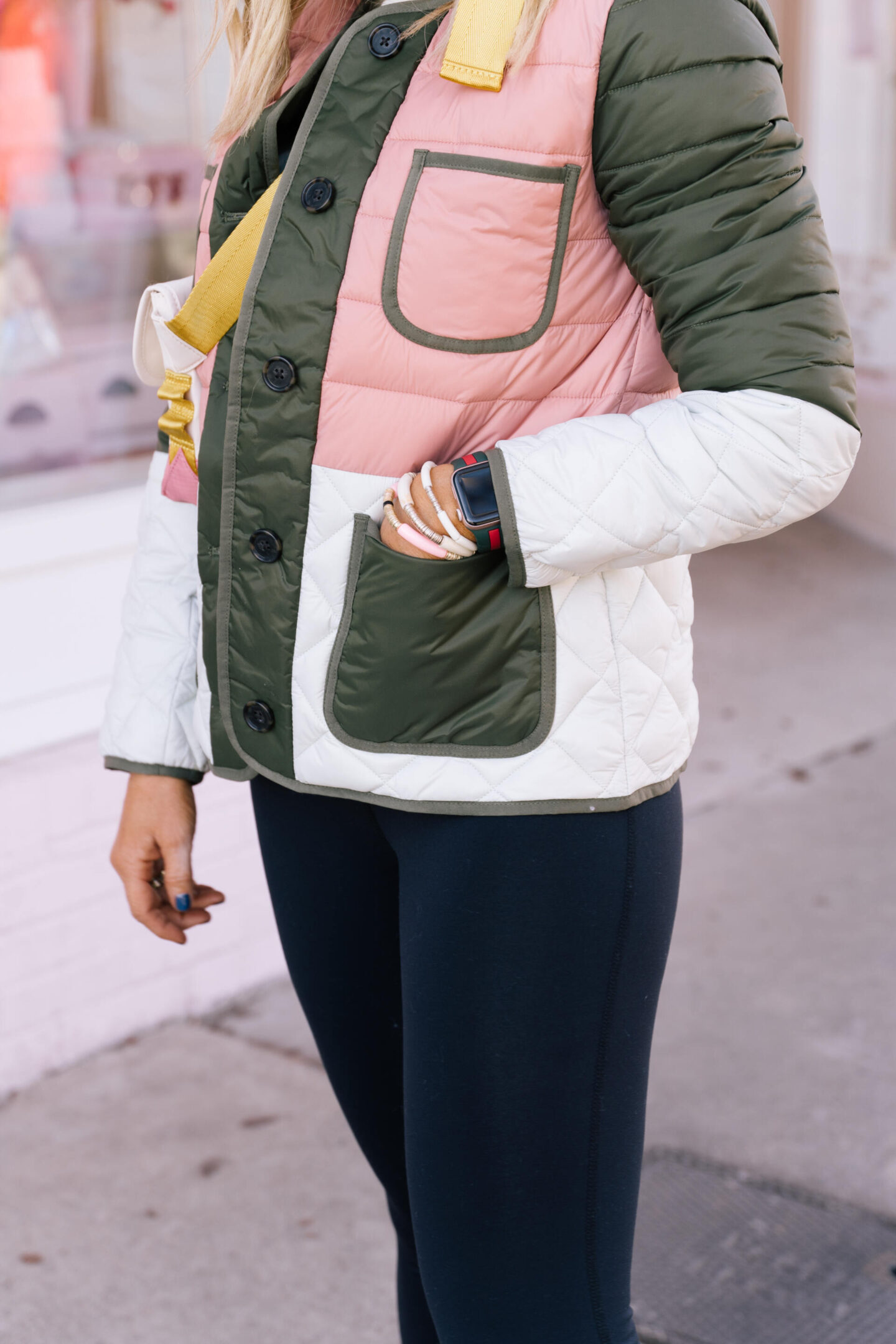 jcrew athleisure for her featured by top Nashville fashion blogger, Hello Happiness.