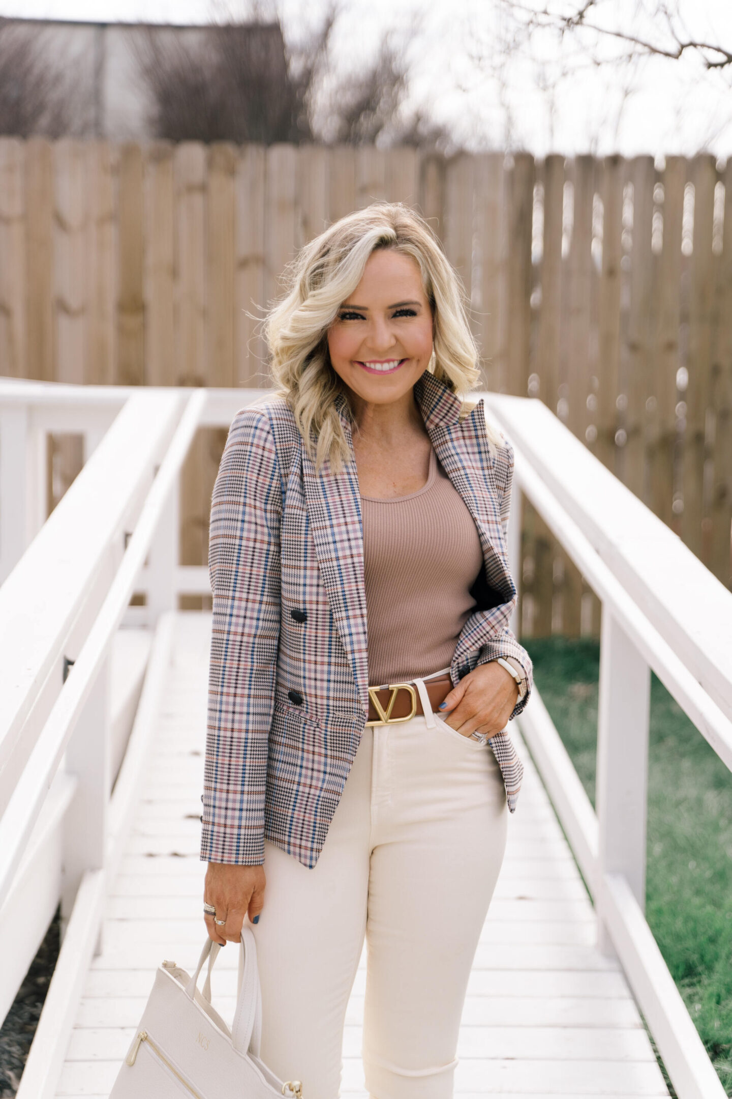 fun workwear basics for her  featured by top Nashville fashion blogger, Hello Happiness.