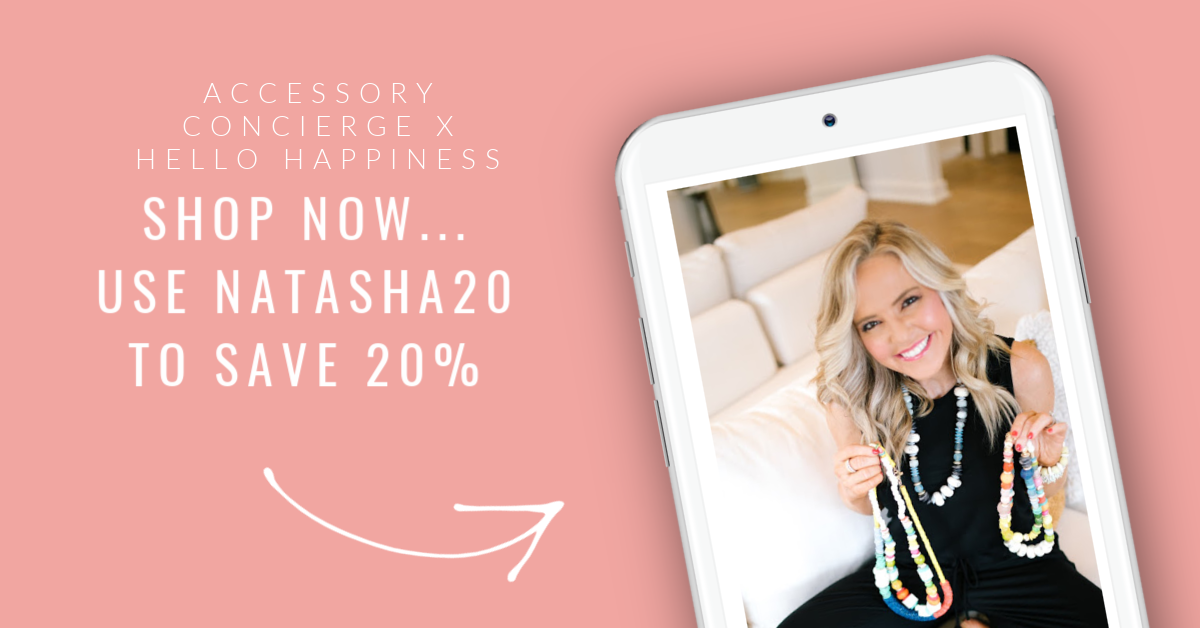 Accessory Concierge by popular Nashville fashion blog, Hello Happiness: image of a digital Accessory Concierge coupon. 