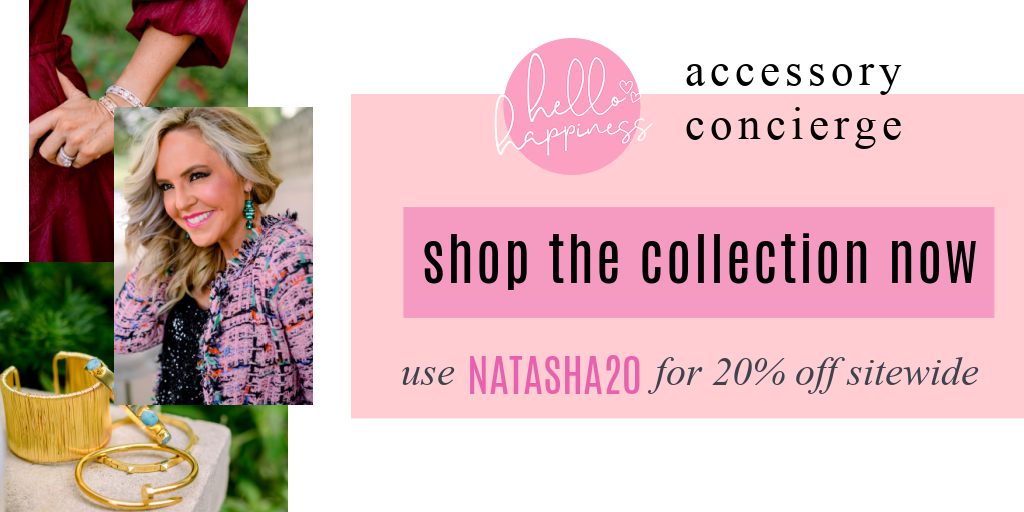 Accessory Concierge by popular Nashville fashion blog, Hello Happiness: image of a digital Accessory Concierge coupon code. 