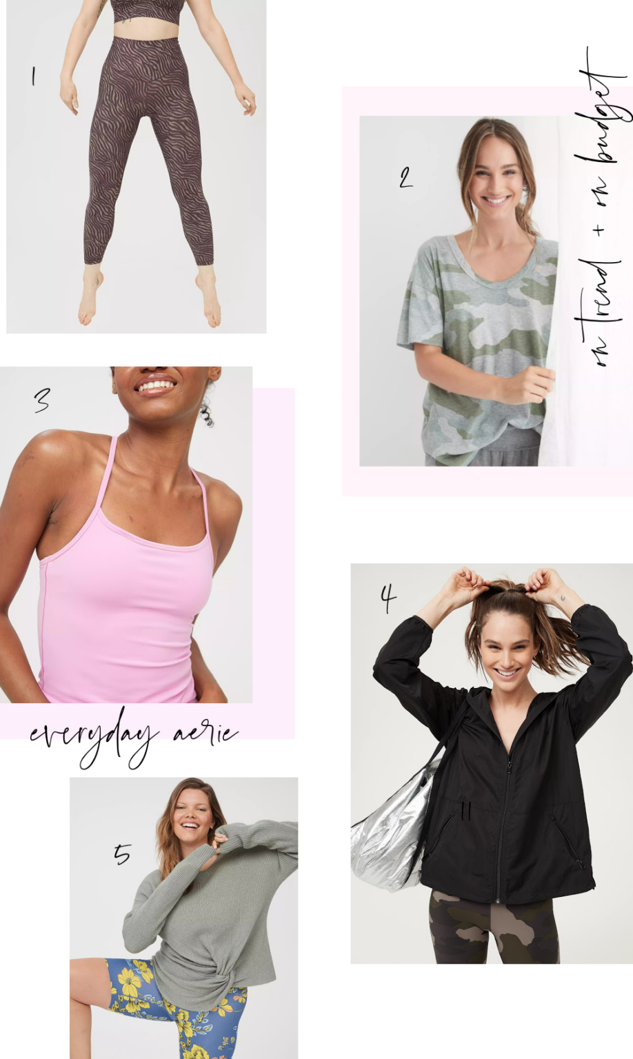 Aerie Clothing Everyday Essentials | Fashion & Fitness | Hello! Happiness