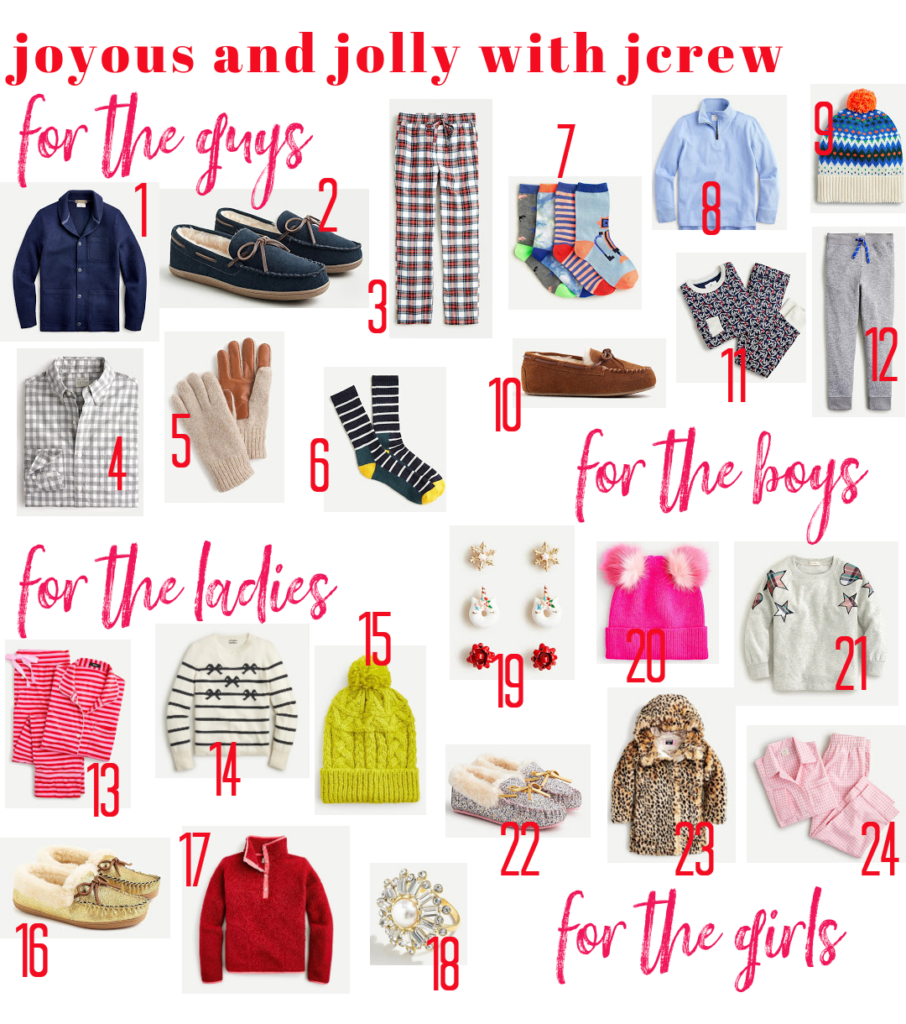 J. Crew Holiday by popular Nashville fashion blog, Hello Happiness: collage image of J. Crew clothing, shoes, and accessories. 