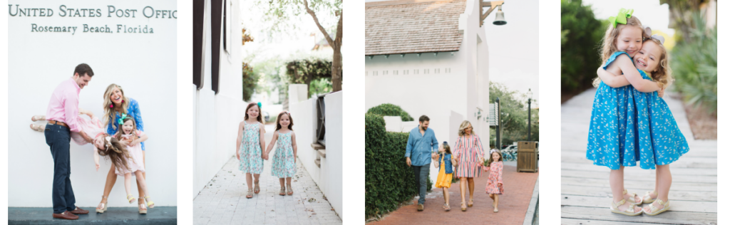 Rosemary Beach by popular Nashville travel blog, Hello Happiness: collage image of a family at Rosemary Beach. 