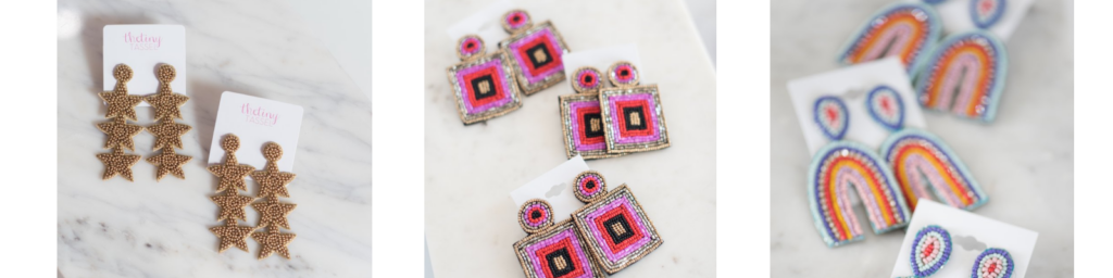 Support Local Business by popular Nashville life and style blog, Hello Happiness: image of The Tiny Tassel earrings. 